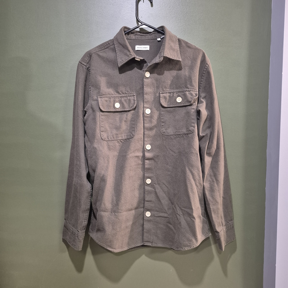 Jack & Jones Green Denim Shirt